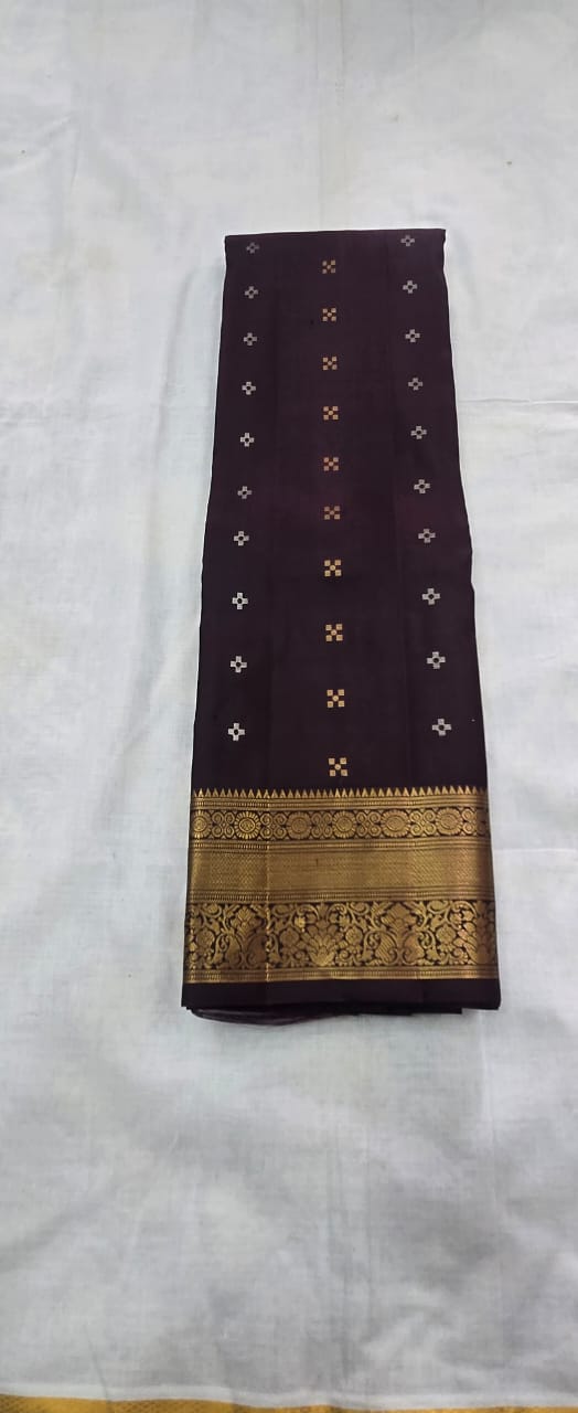 Sonali handloom softsilk saree - Pure silk saree- AK1101