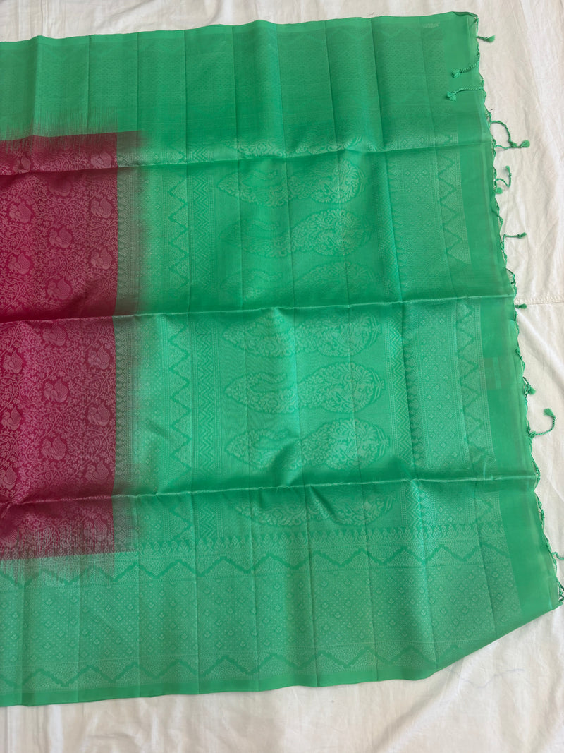 Kuzhali all self softsilk saree - Pure silk saree