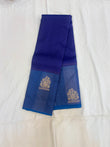 Dhriti blue handloom softsilk saree - Pure silk saree