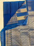 Dhriti blue handloom softsilk saree - Pure silk saree