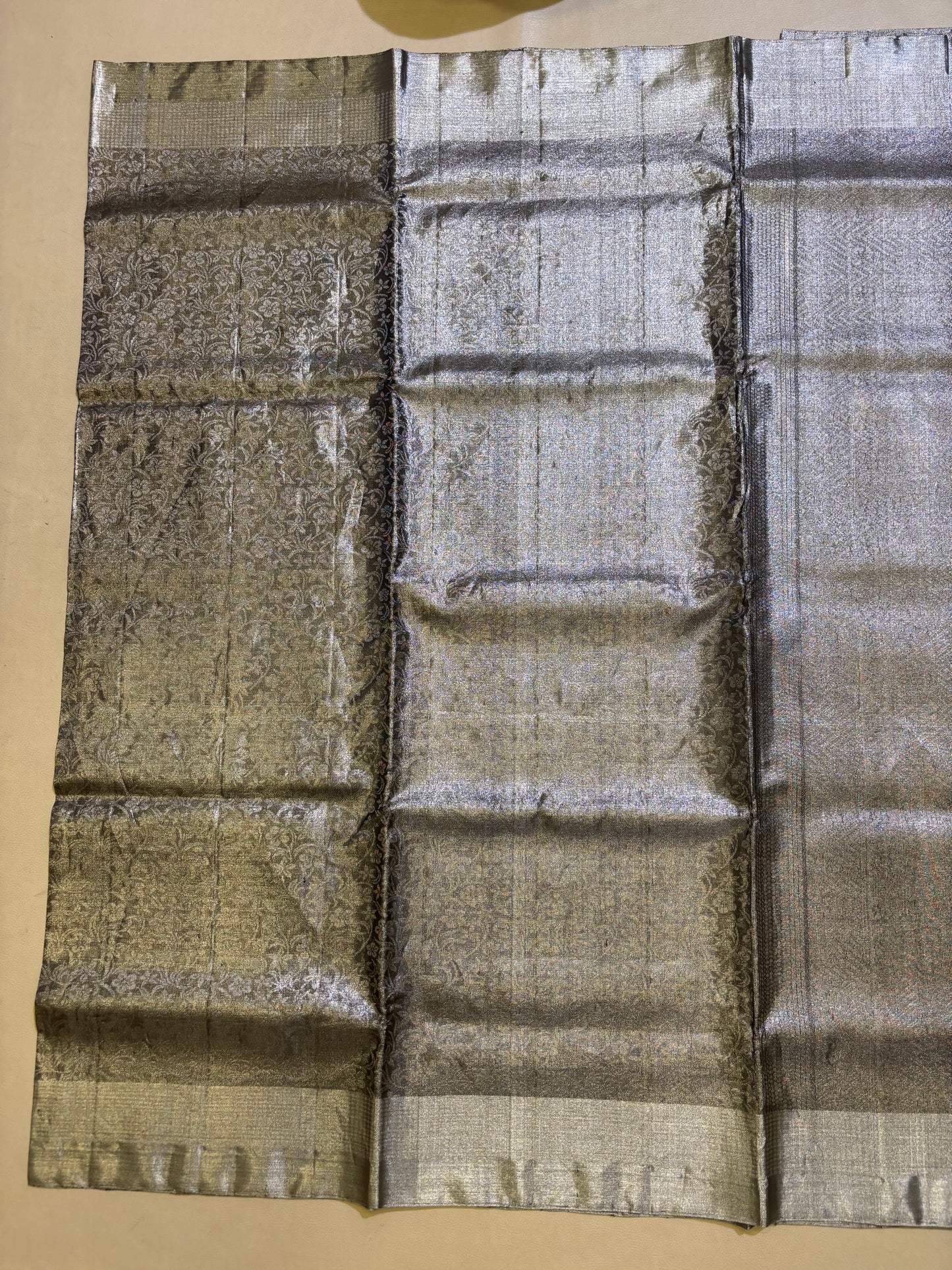 Yashvi grey tissue soft silk saree