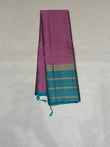 Ranjani pink & green micro checked softsilk saree - Pure silk saree-AK1118
