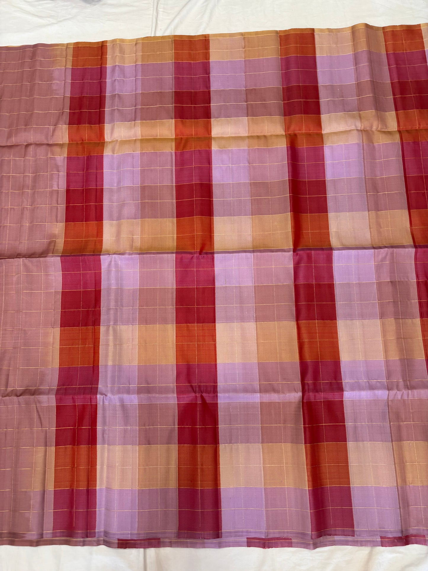Kattam constrast color softsilk saree - Pure silk saree