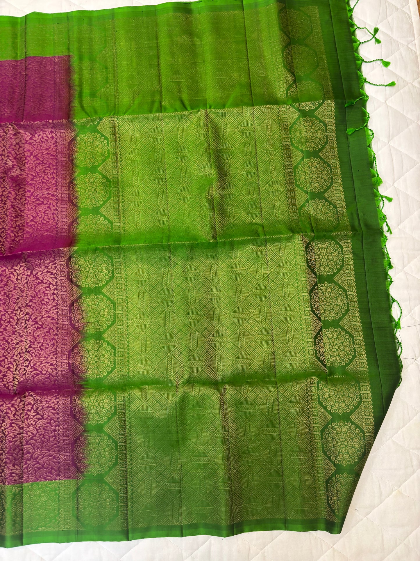 Inbanila handloom softsilk saree - Pure silk saree - all self