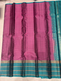 Ranjani pink & green micro checked softsilk saree - Pure silk saree-AK1118