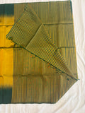 Rukmani yellow handloom softsilk saree - Pure silk saree