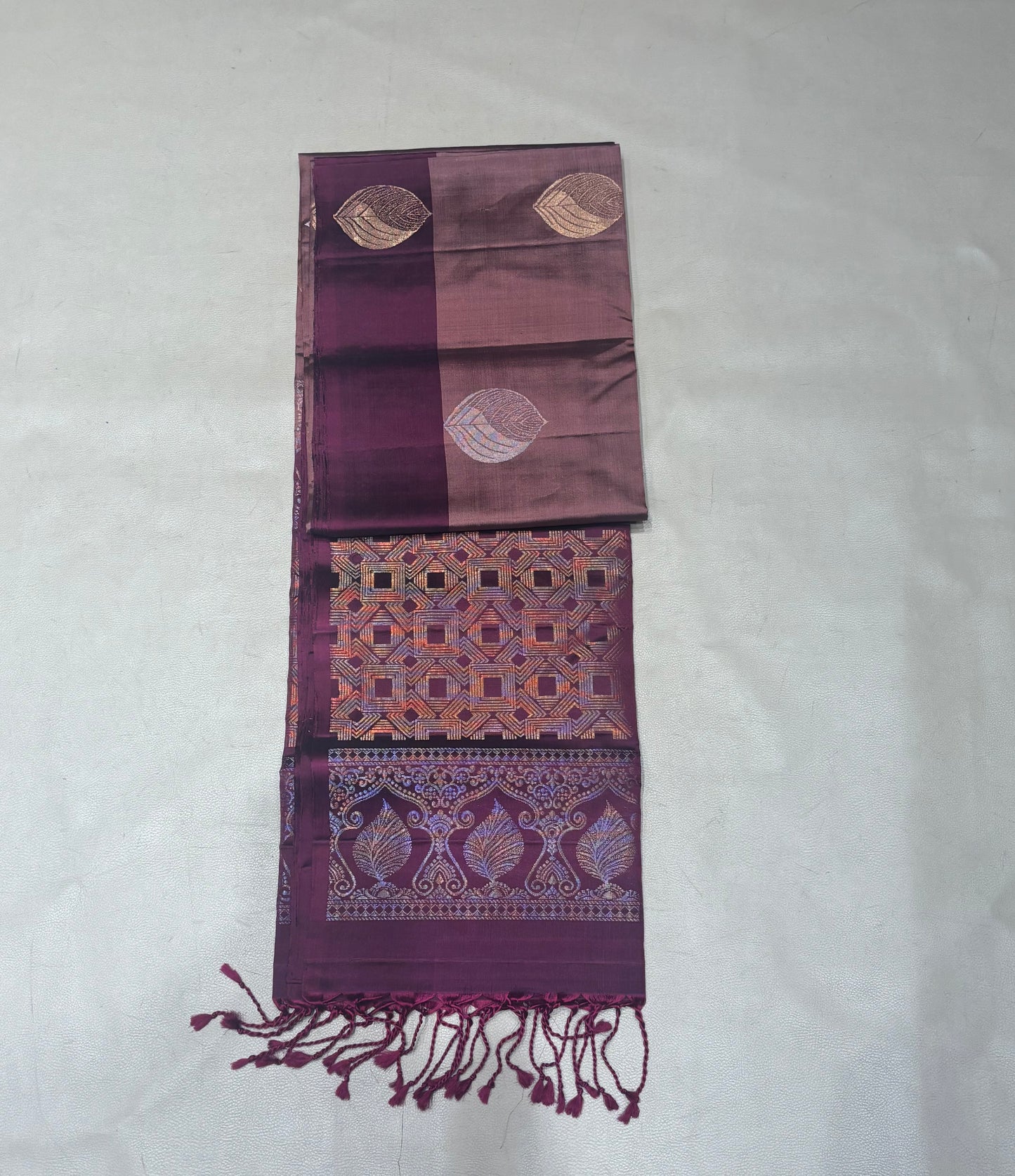 Saranam rosewood pink handloom softsilk saree - Pure silk saree-set14