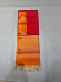 Vyanika thread checks with small Zari butta handloom softsilk saree - Pure silk saree