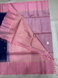 Sharvani handloom softsilk saree - Pure silk saree- contrast color