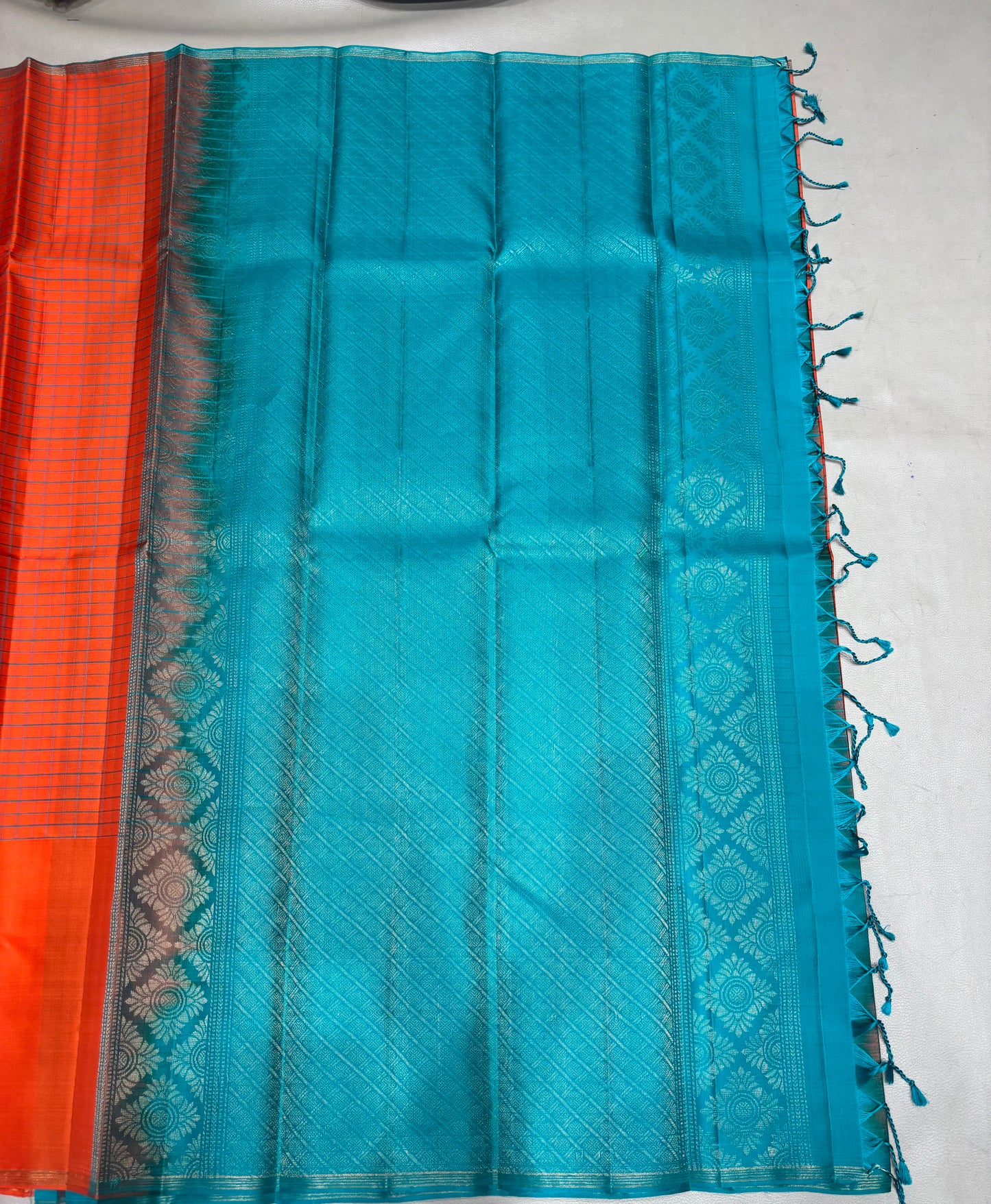 Vanveli handloom softsilk saree - Pure silk saree - thread-checks saree-AK1116