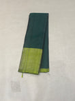 Tanvi bottle green softsilk saree - Vaira oosi design - Pure silk saree