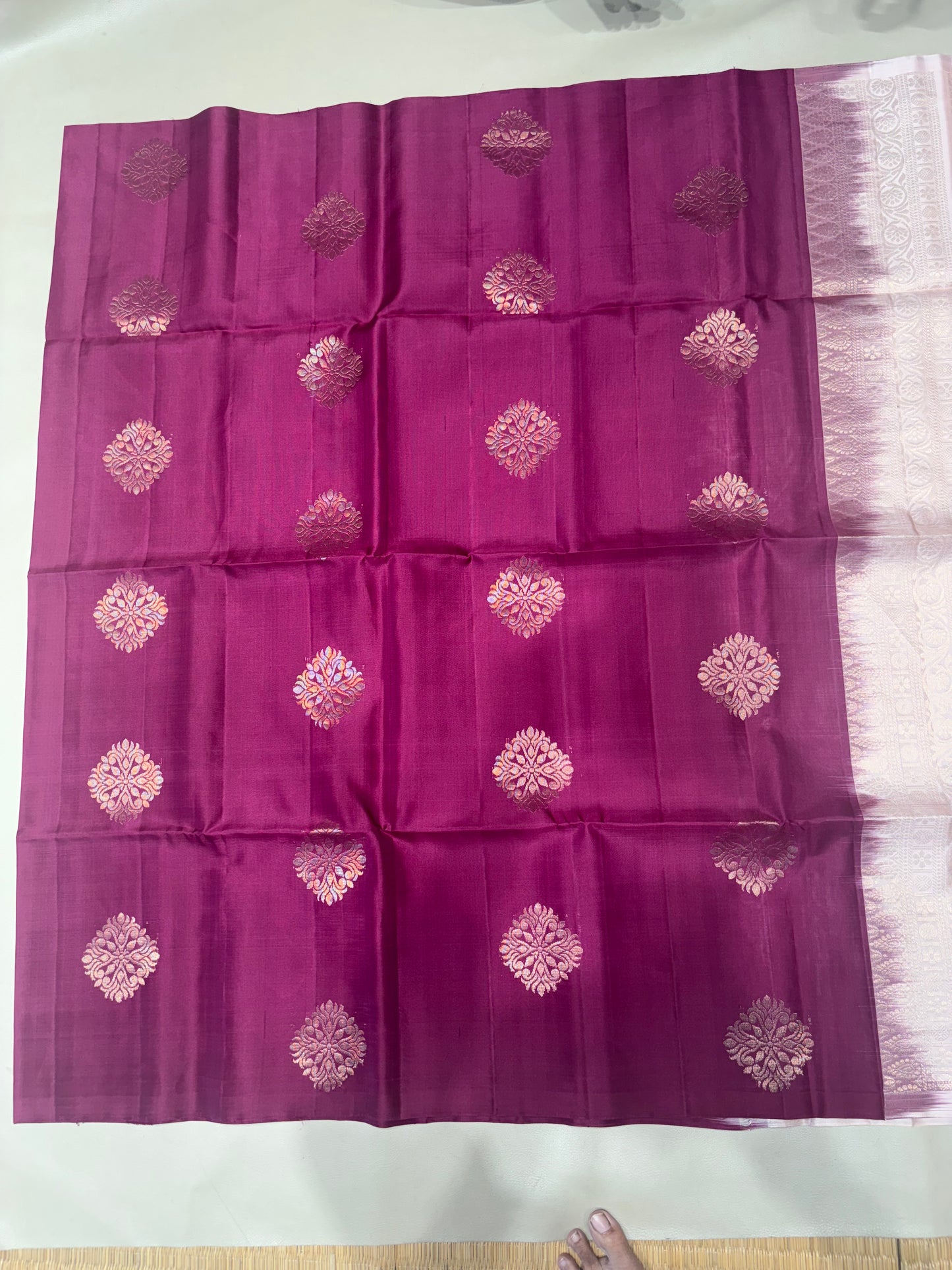 Chinmayi deep wine handloom softsilk saree - Pure silk saree-set16
