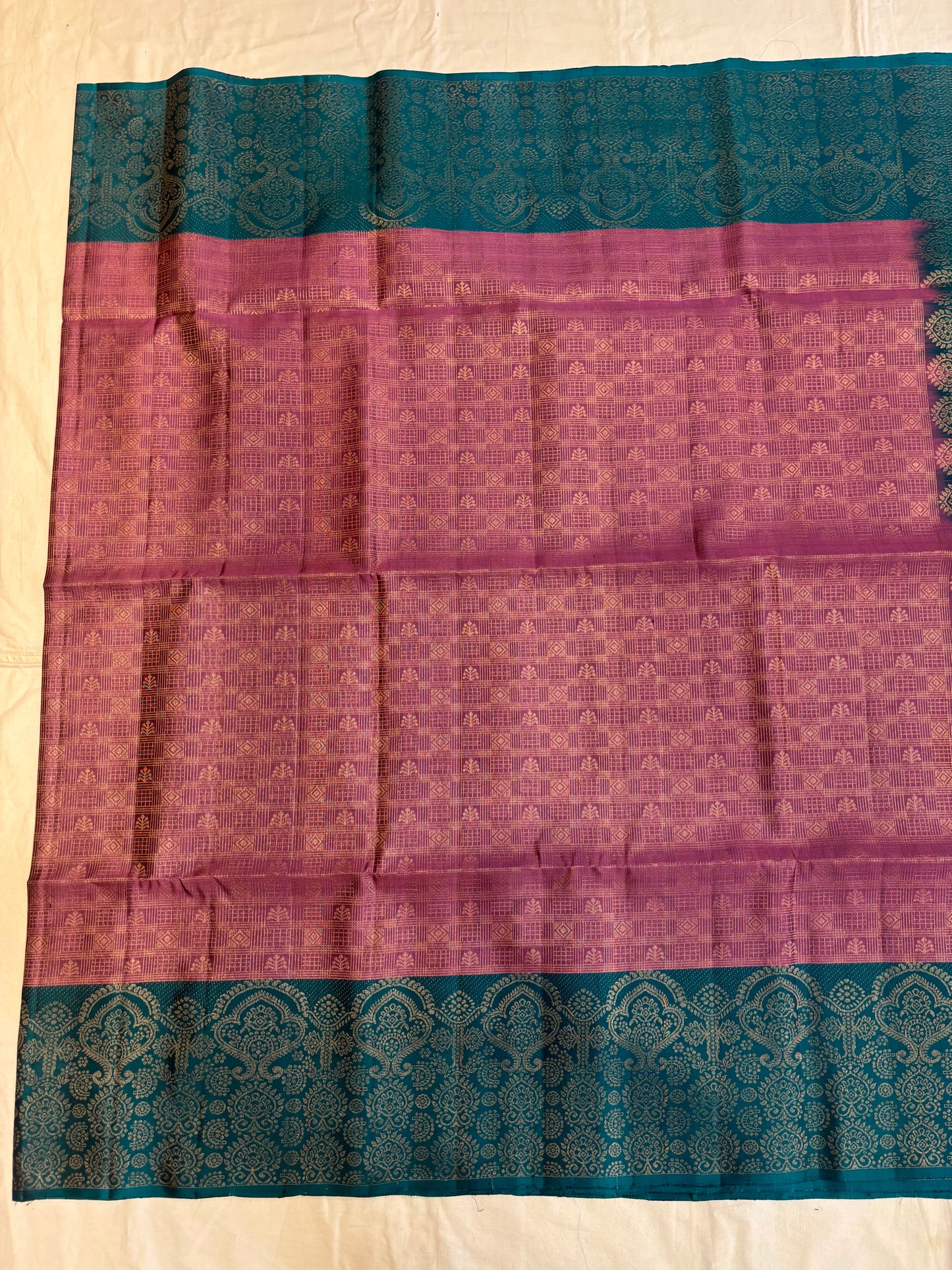 Nilasha handloom softsilk saree- all self design- Pure silk saree
