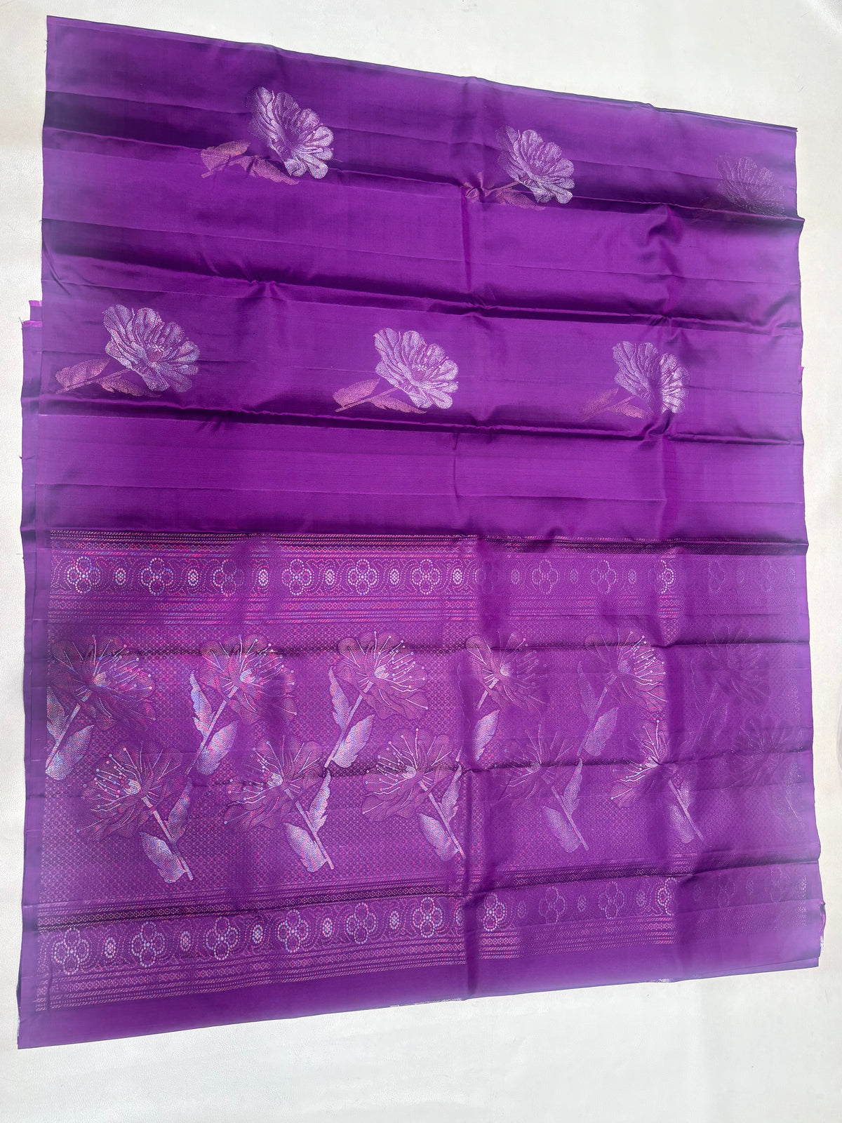 Thanmika handloom softsilk saree self color - Pure silk saree