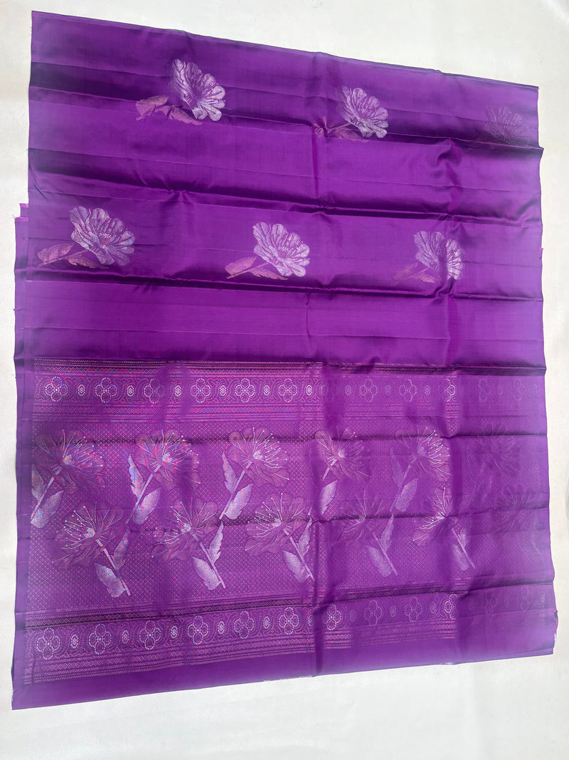 Thanmika handloom softsilk saree self color - Pure silk saree