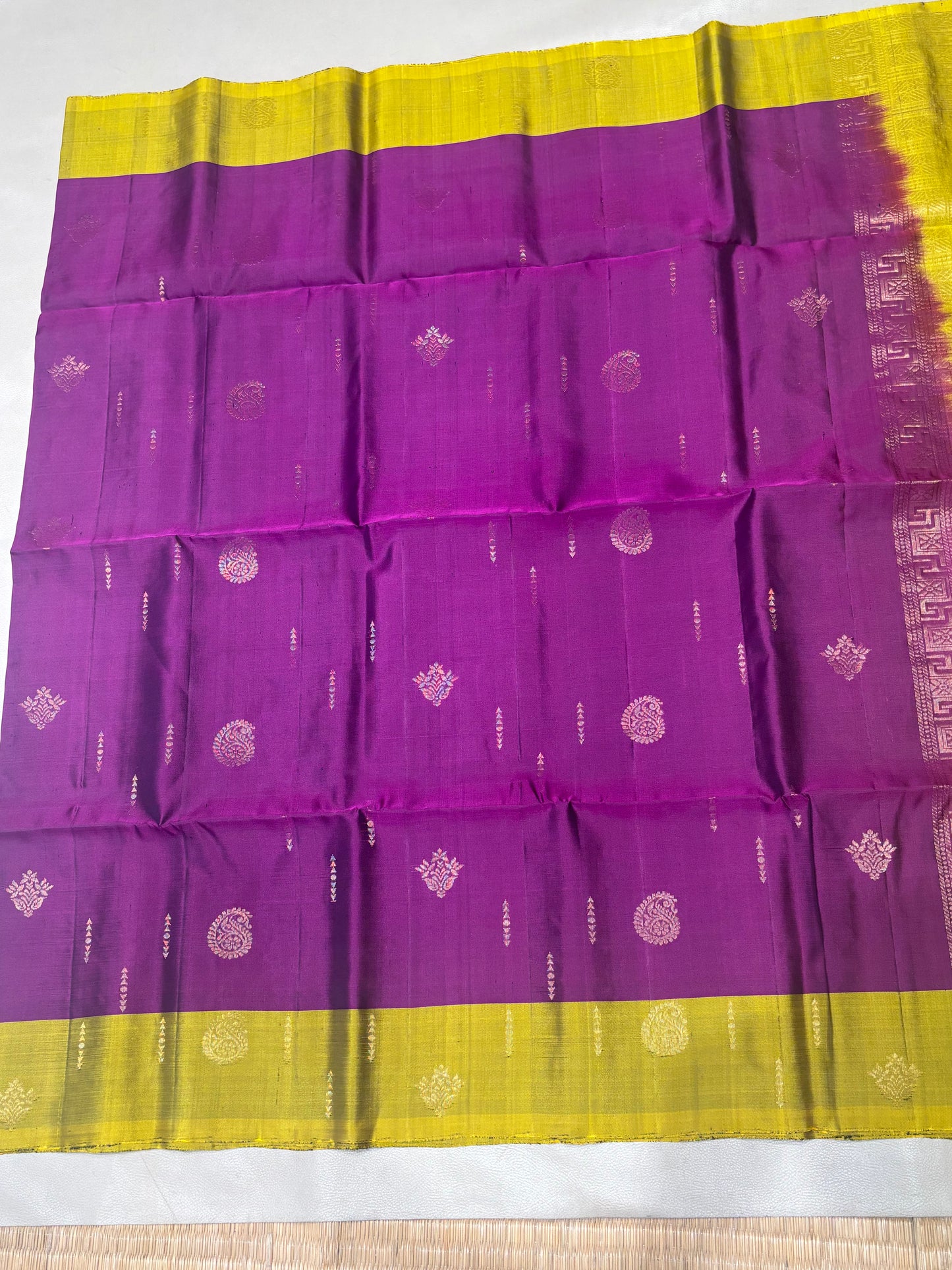 Vijaya purple handloom softsilk saree - Pure silk saree-set16