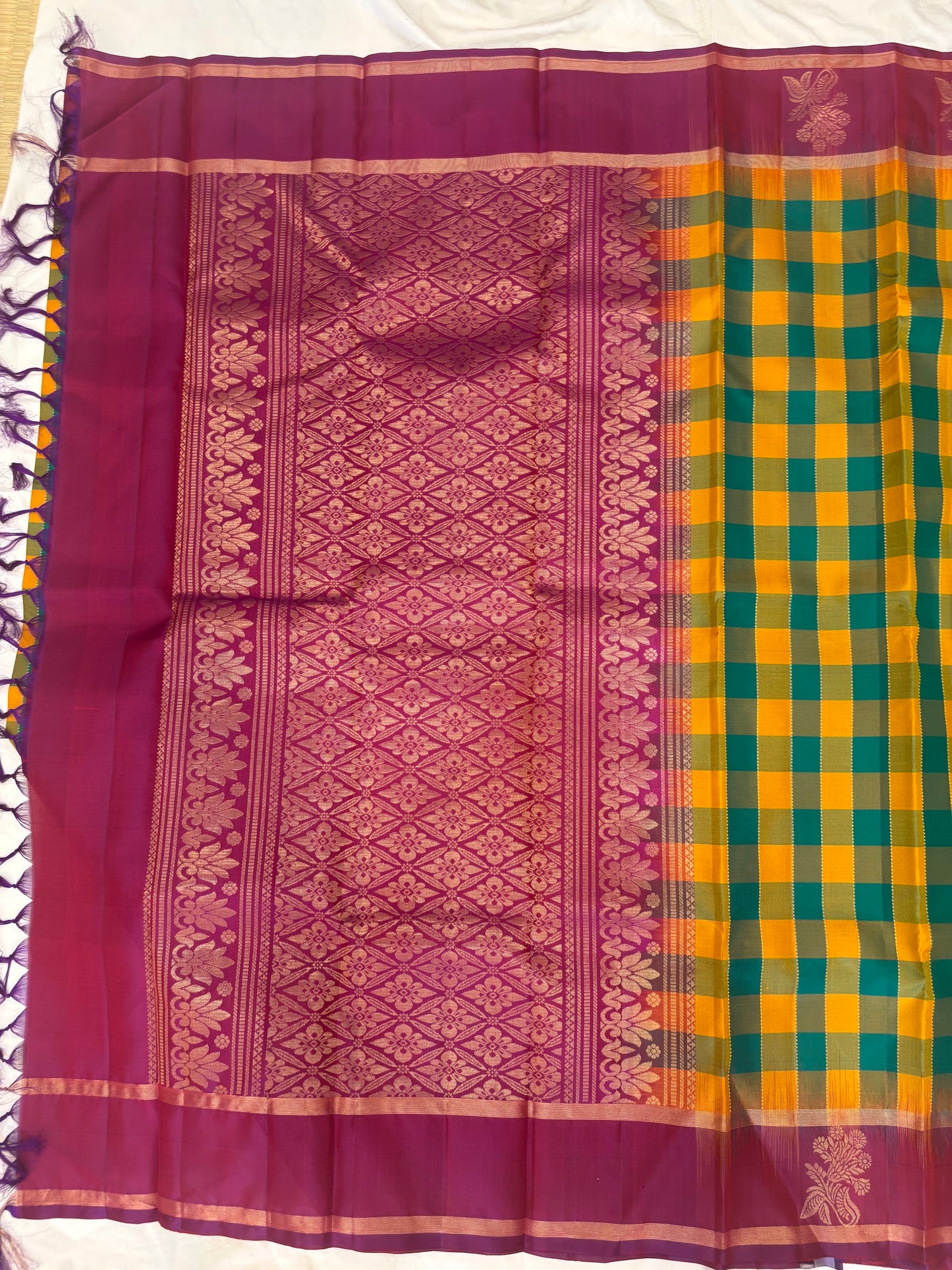 Aradhana handloom softsilk saree - Pure silk saree-AK1114