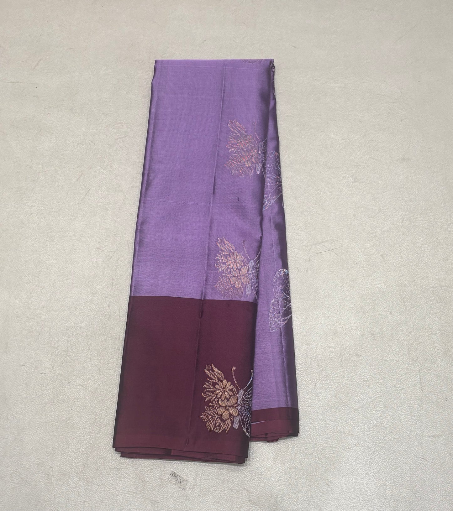 Ramani lavender handloom softsilk saree - Pure silk saree