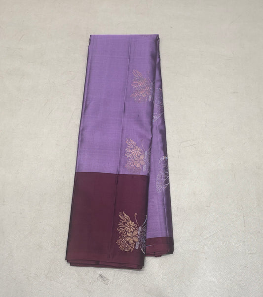 Ramani lavender handloom softsilk saree - Pure silk saree