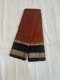 Bhavani rust orange softsilk saree - Pure silk saree