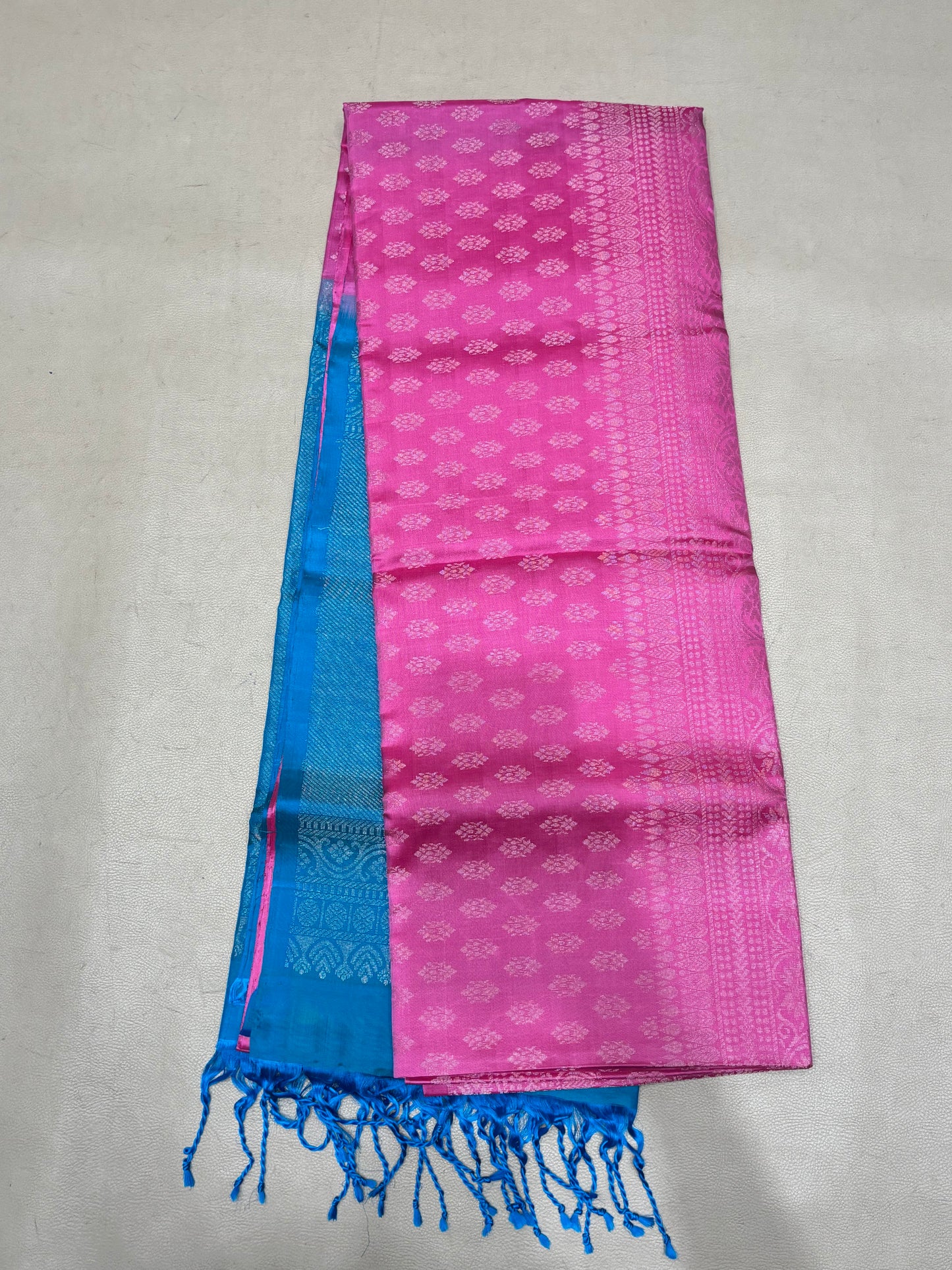 Vairam orchid pink bridal brocade softsilk saree - Pure silk saree