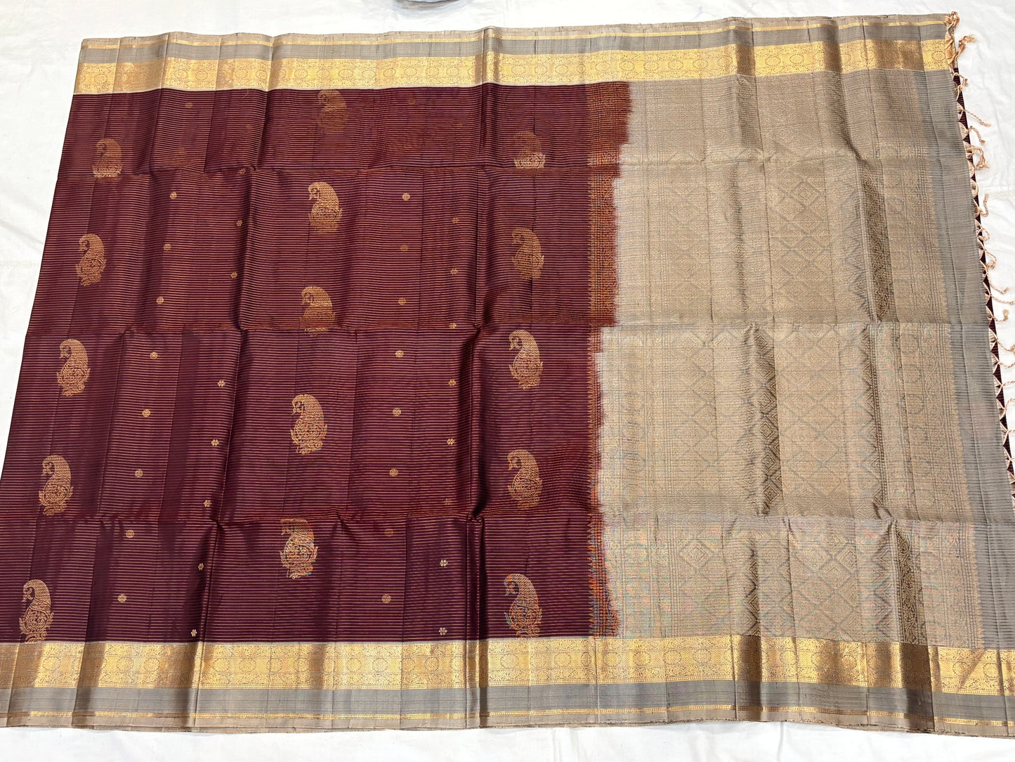 Maithre brown softsilk saree - Pure silk saree-set8