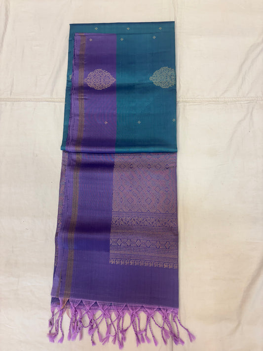 Tvesha handloom pure mix softsilk saree - BA103