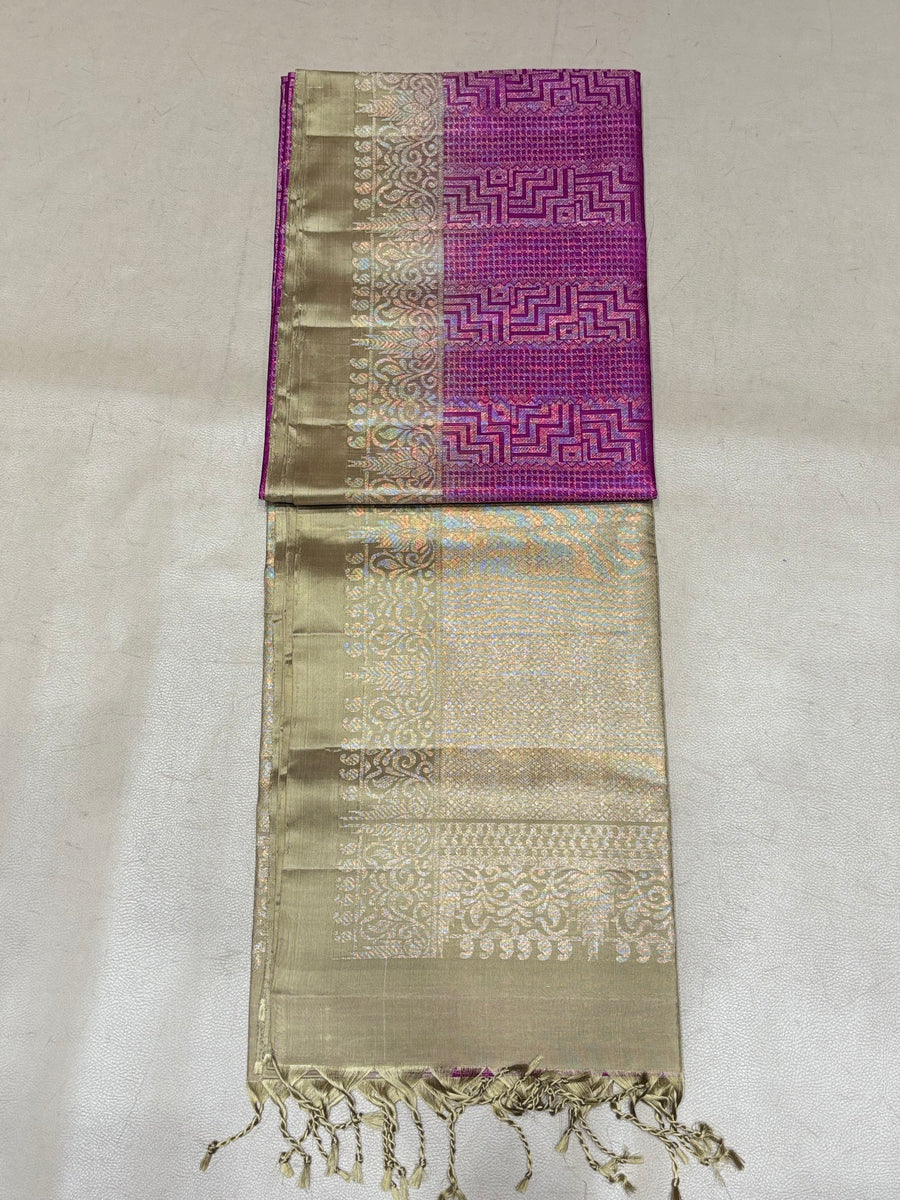Tavishi handloom softsilk saree - Pure silk sare