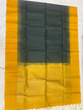 Aaradhya bottle green softsilk saree - Pure silk saree