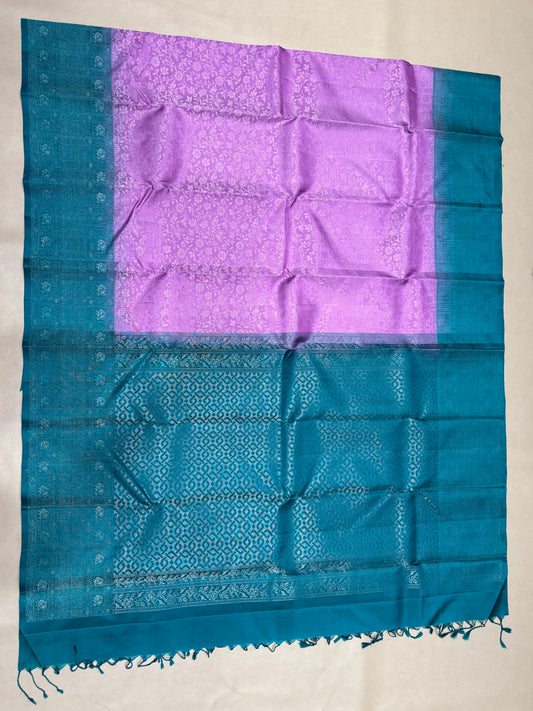 Oorja all self handloom softsilk saree - Pure silk saree