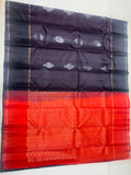 Kaarkuzhal black handloom softsilk saree - Pure silk saree