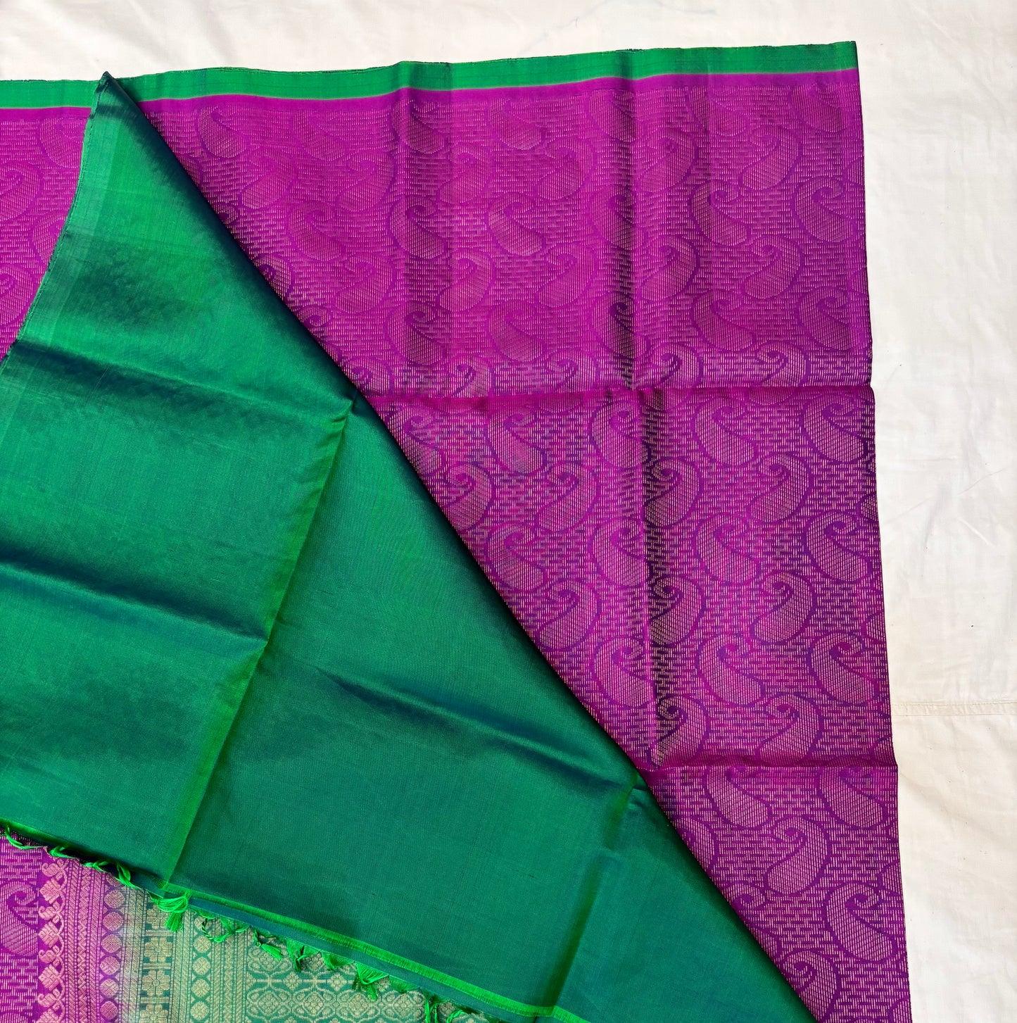 Iyalva all self purple softsilk saree - Pure silk saree-set12