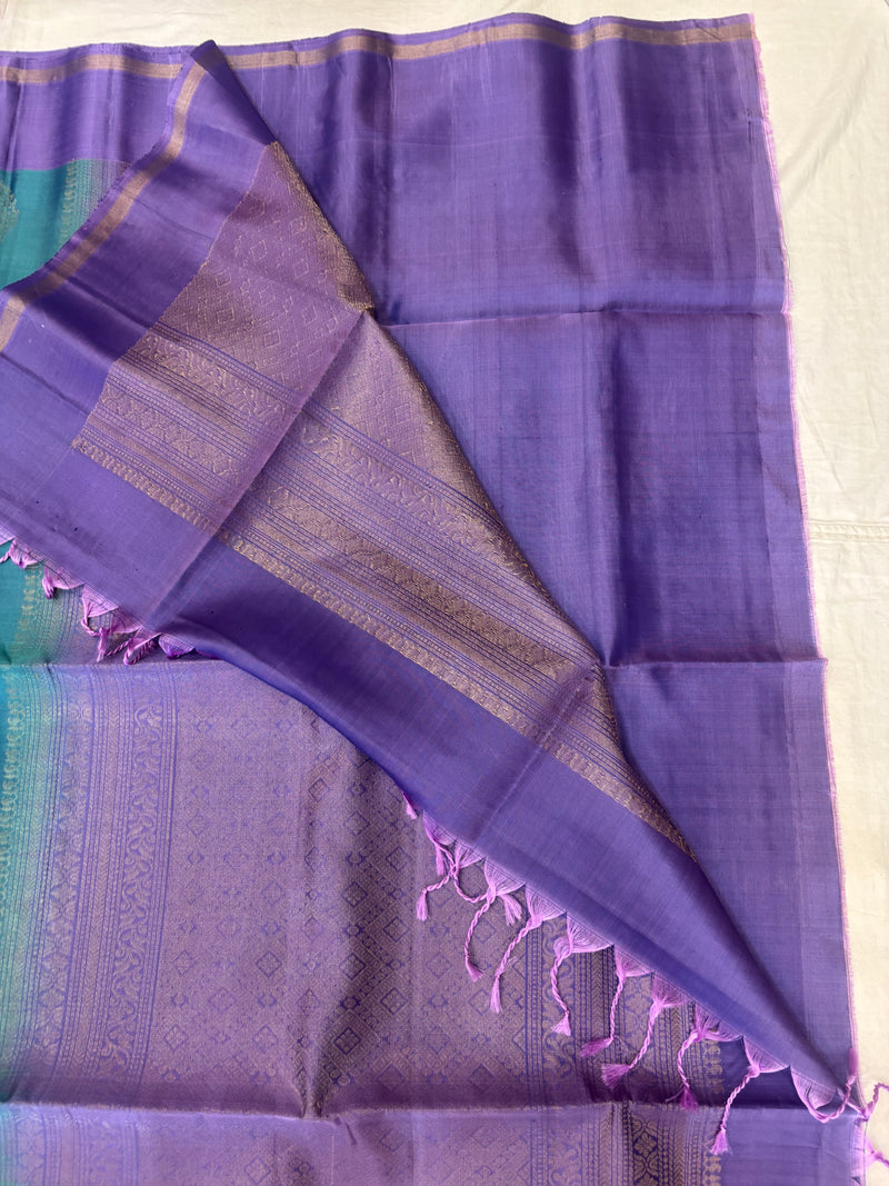 Tvesha handloom pure mix softsilk saree - BA103