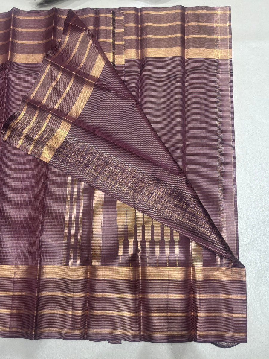 Ranjani wine color handloom softsilk saree - Pure silk saree