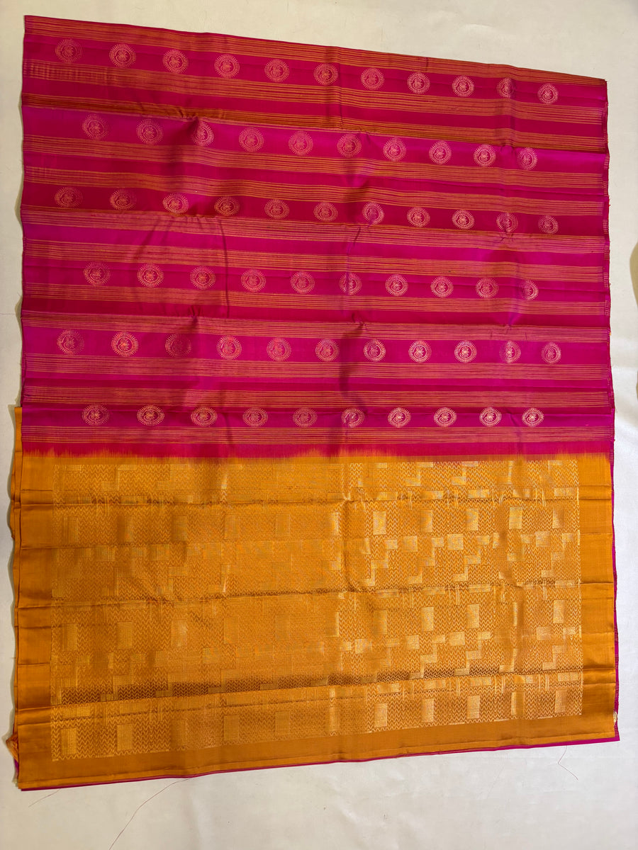 Karni handloom softsilk saree - Silk & dupion set6