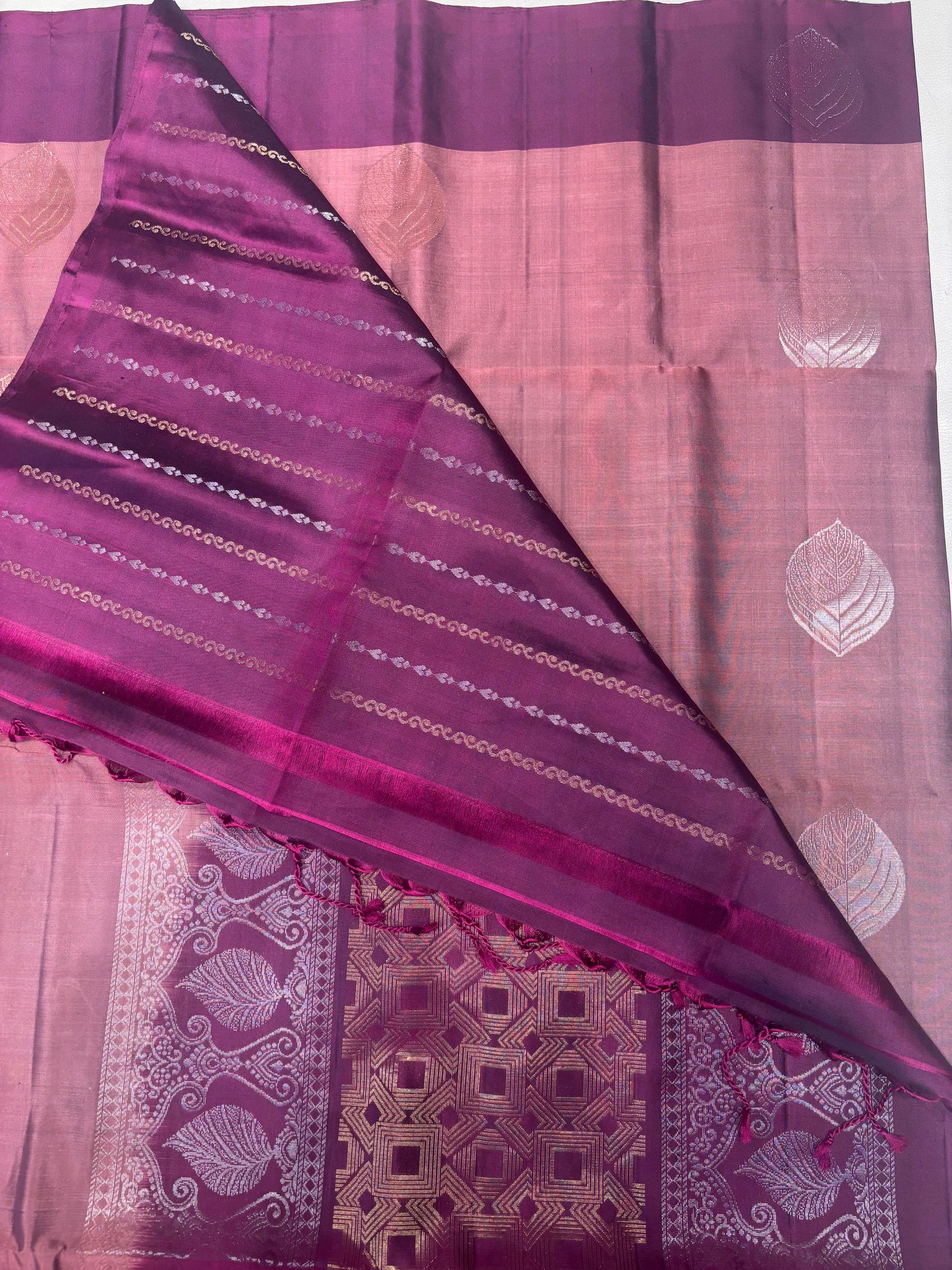 Saranam rosewood pink handloom softsilk saree - Pure silk saree-set14