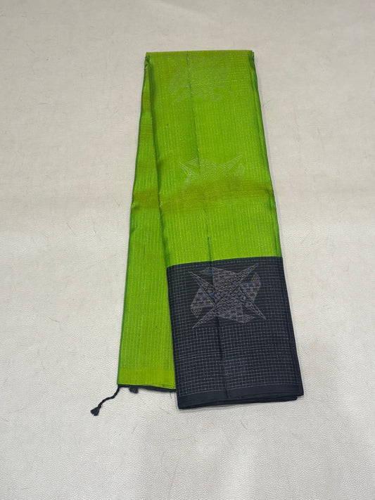 Nethra handloom softsilk saree - Pure silk saree - korvai border- AK1104