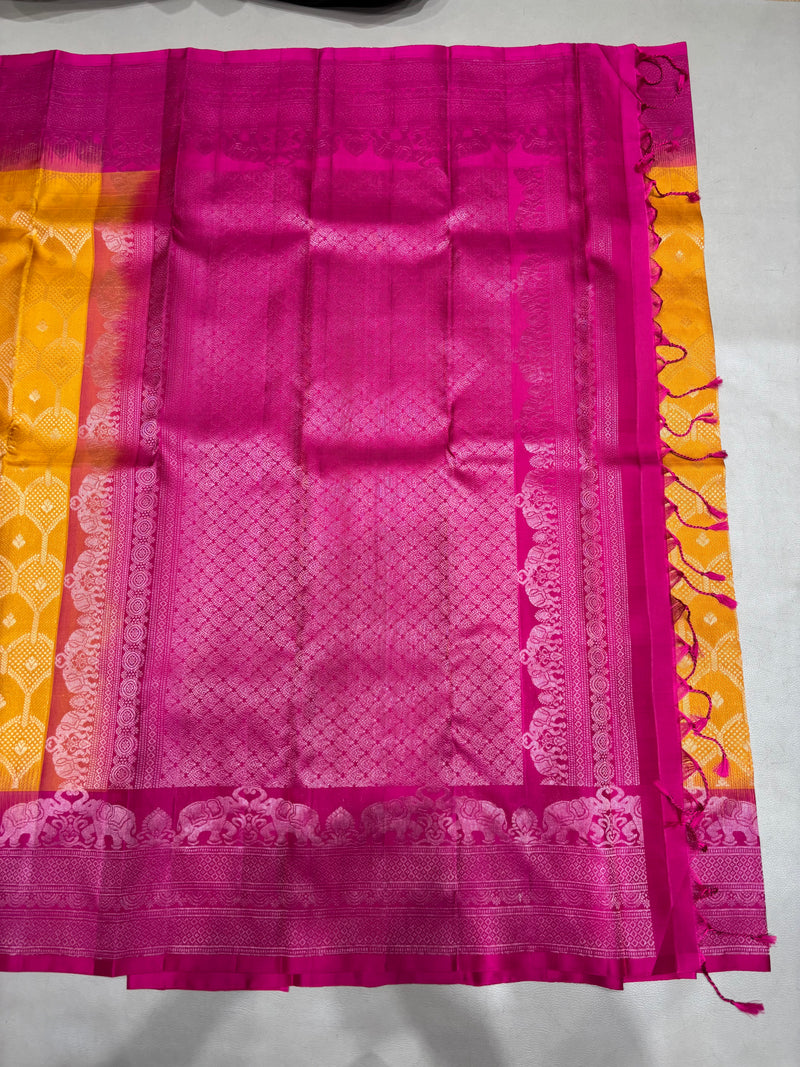 Tvesha all self handloom softsilk saree - Pure silk saree