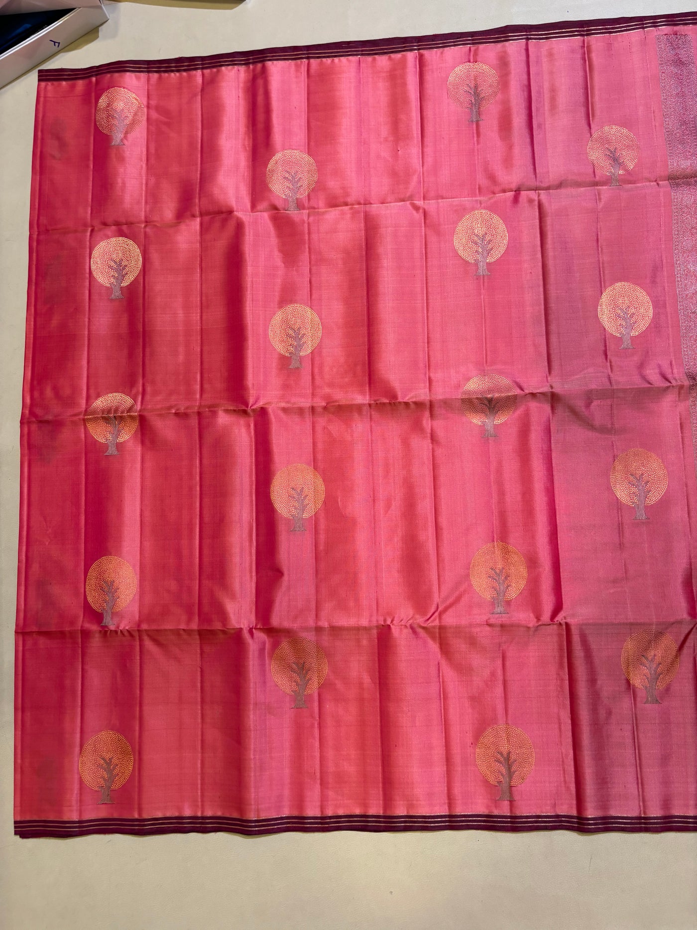 Samaria pink handloom softsilk saree - Pure silk saree