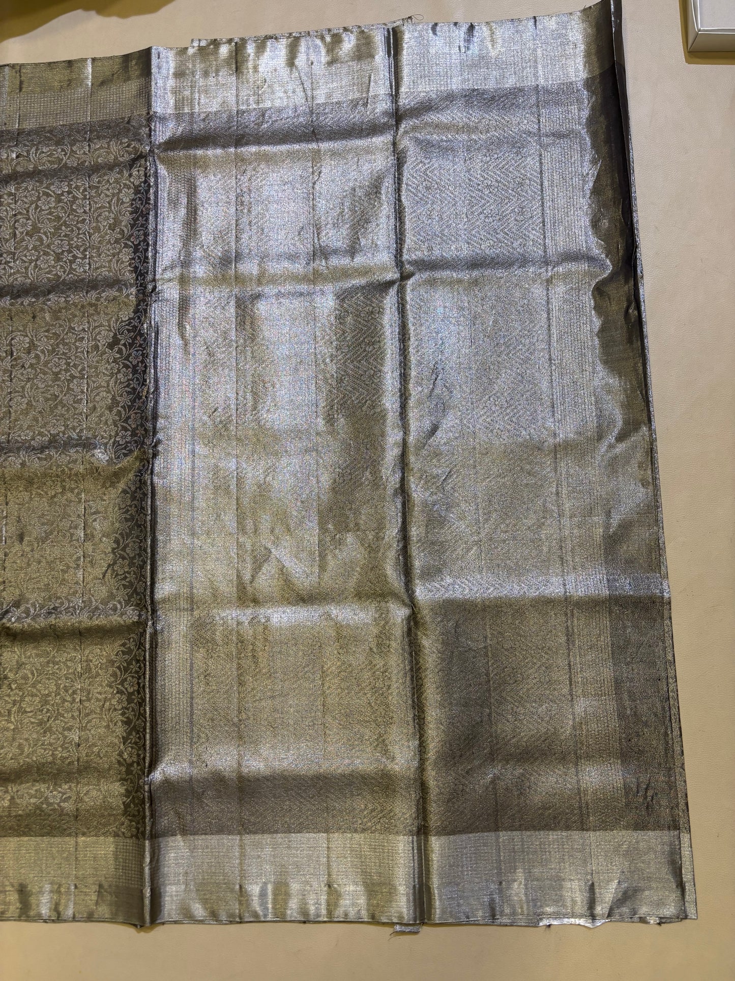 Yashvi grey tissue soft silk saree