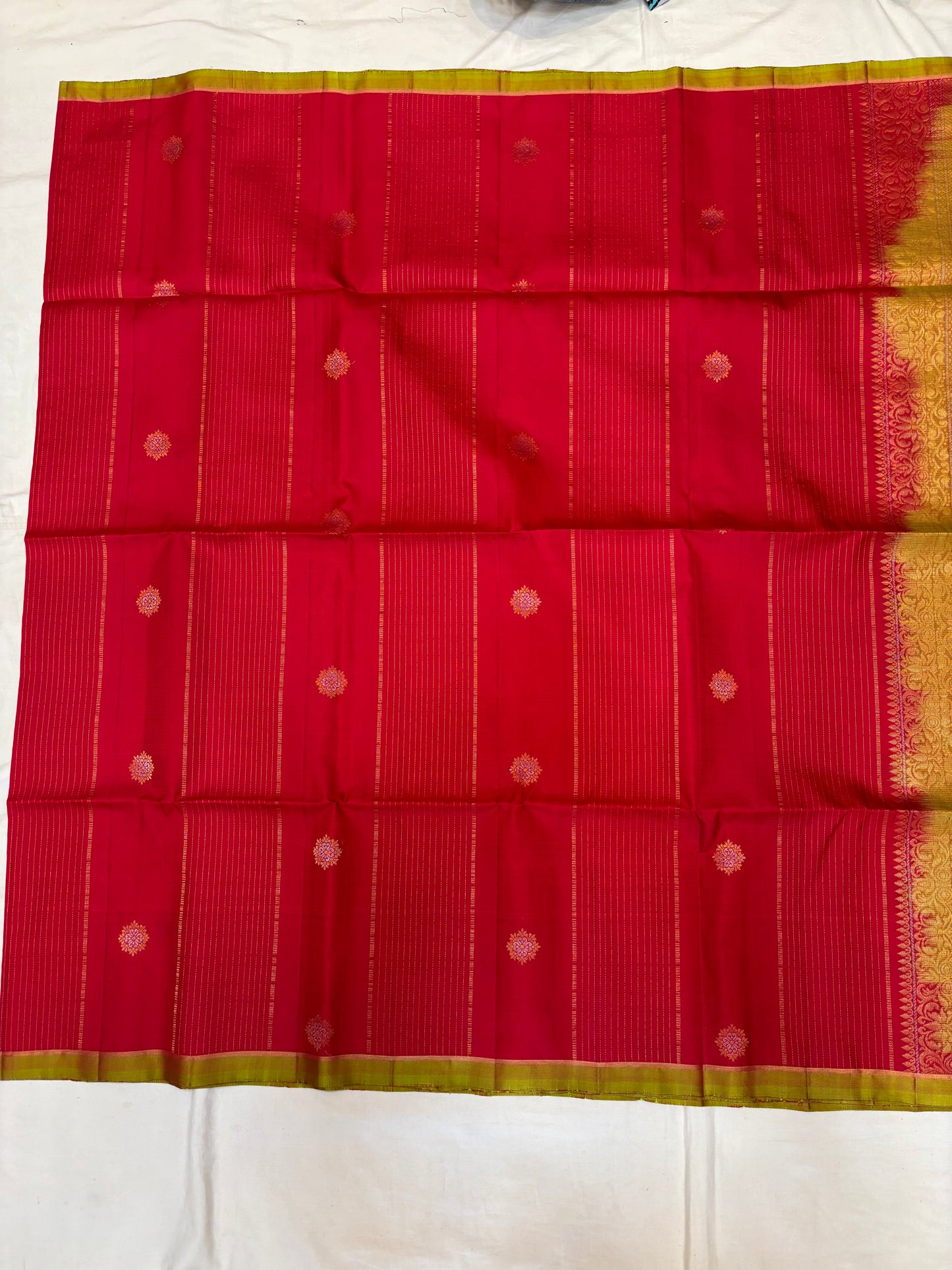 Vezha red softsilk saree - Pure silk saree