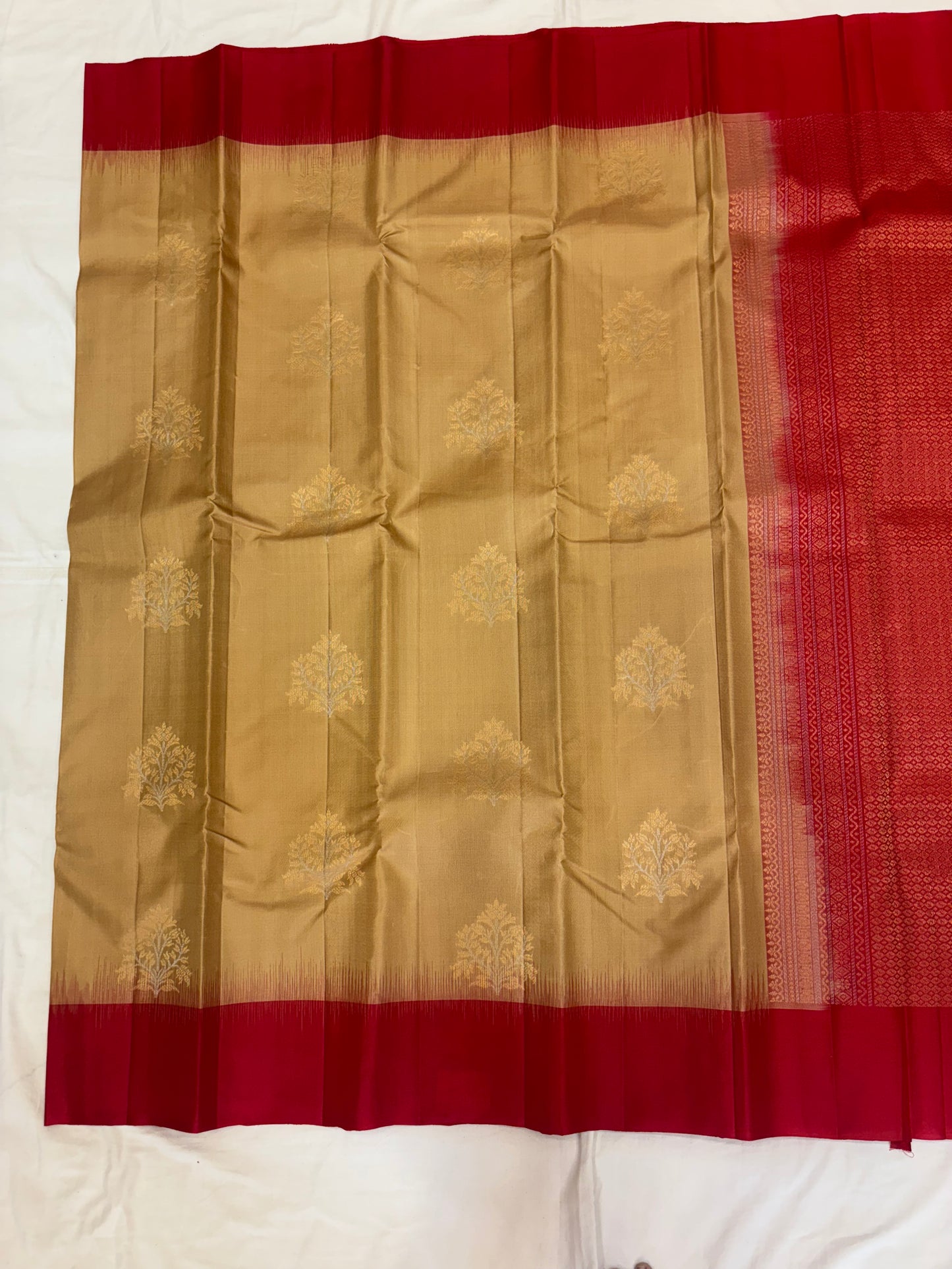Yuvaa muted gold softsilk saree - Pure silk saree-set13