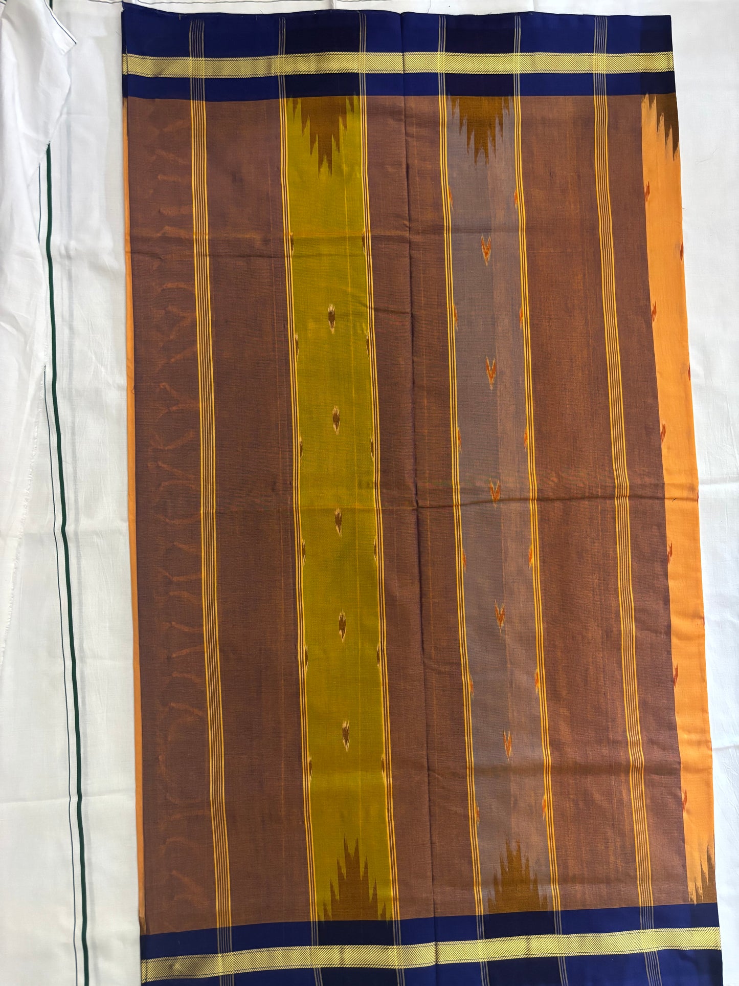 Poovarasi handloom Chettinad pure cotton saree - no blouse