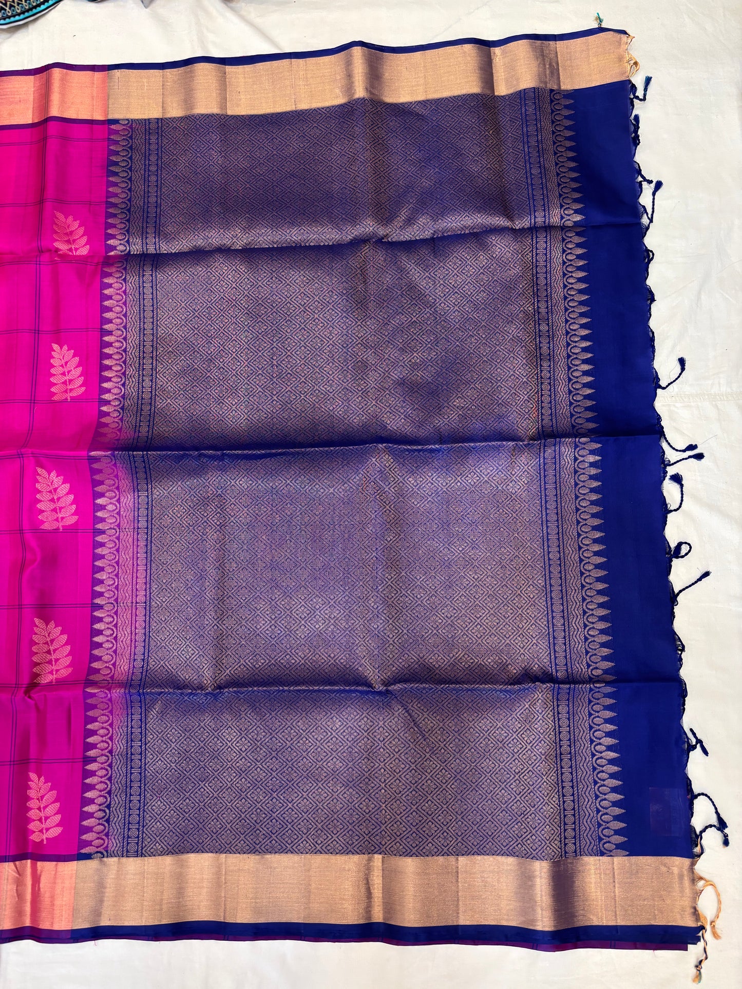 Anuki checked softsilk saree - Pure silk saree-set12
