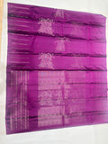 Ravina self color handloom softsilk saree - Pure silk saree