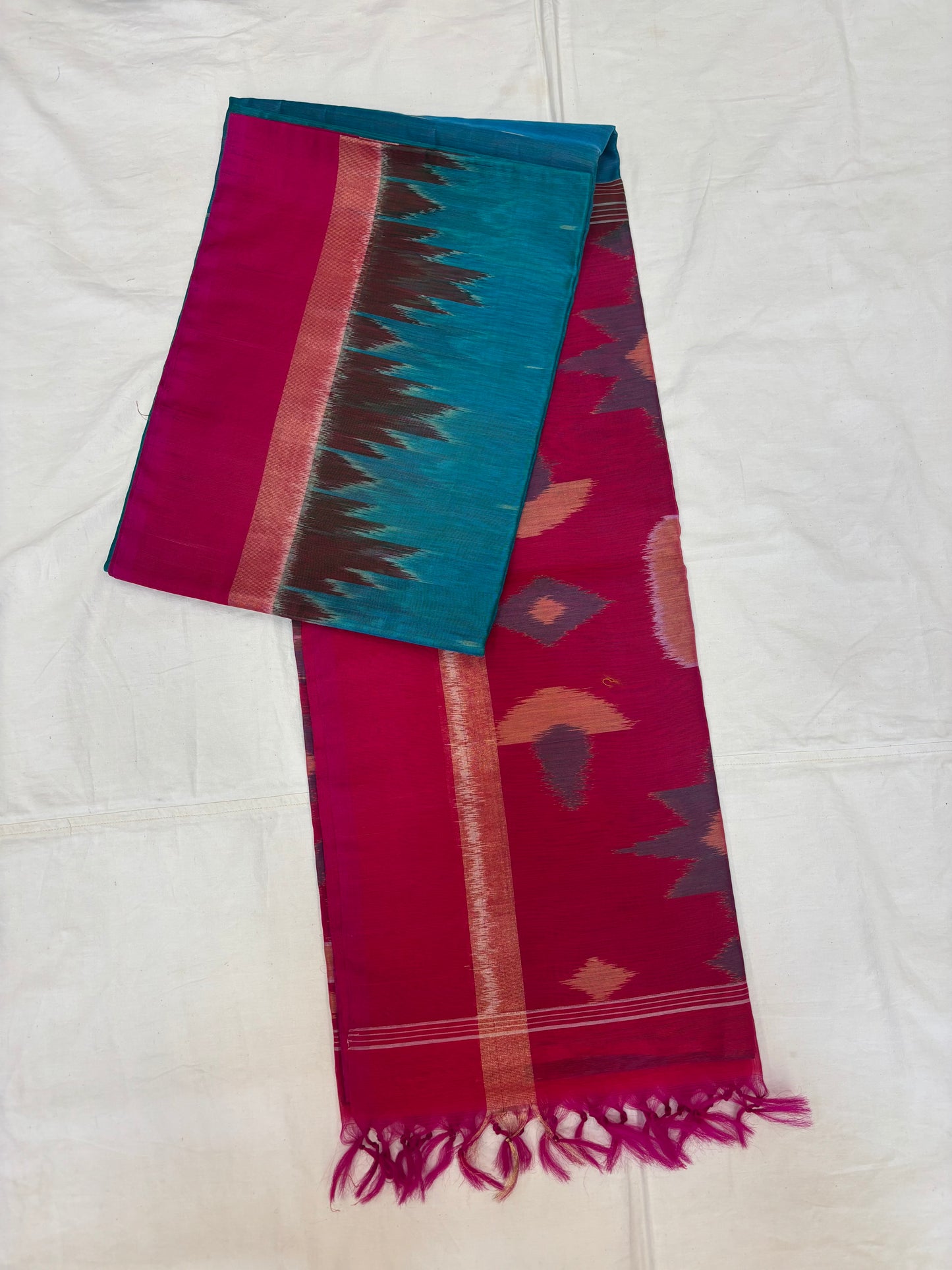 Navya handloom Pochampally silk cotton saree