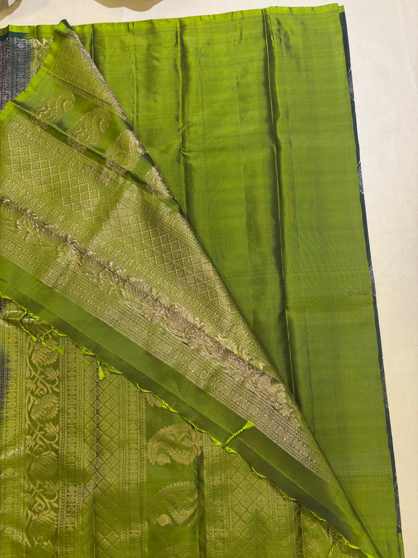 Ramani green handloom softsilk saree- Pure silk saree-set6