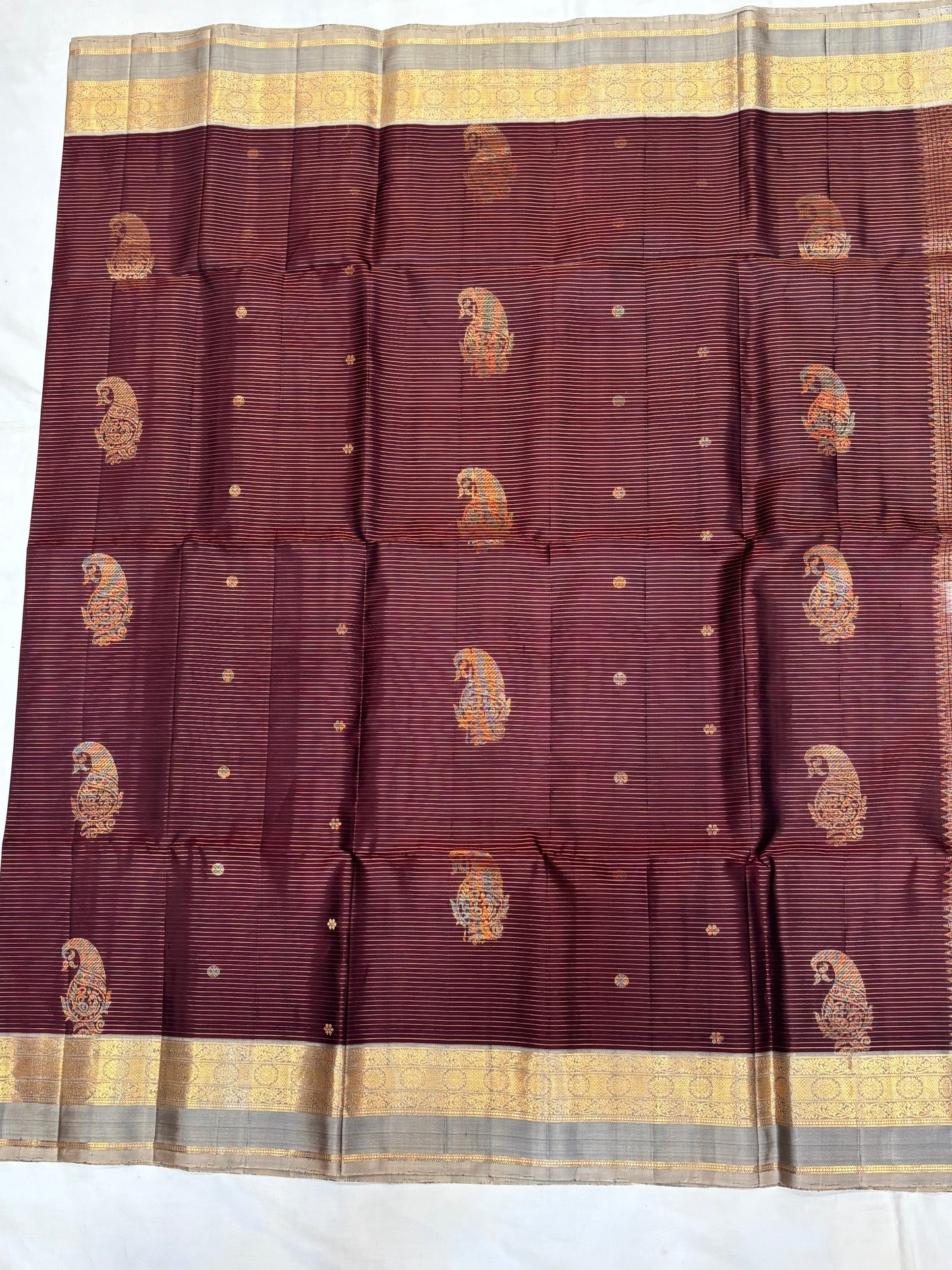 Maithre brown softsilk saree - Pure silk saree-set8