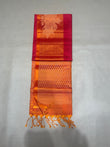 Anjana red handloom softsilk saree - pure silk saree