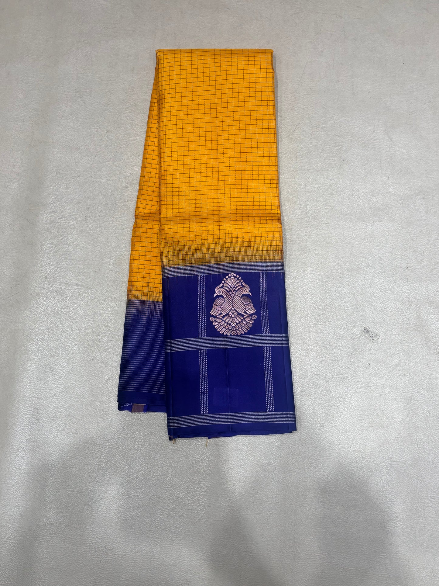 Kaatral yellow handloom softsilk saree - Pure silk saree-AK1118